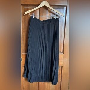 Black Pleated Skirt